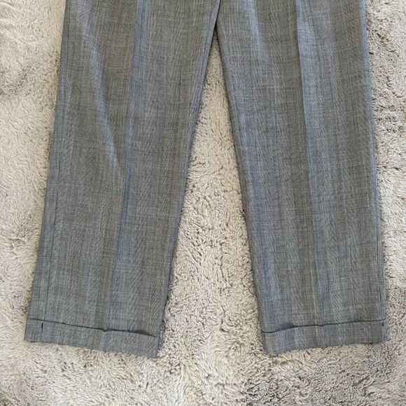 San Tropez Uomo Men's Suit 40L Gray Super 140s Merino Wool 2-Piece Classic Fit - Picture 13 of 16